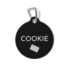 Black Biscuit Personalized Dog Tag – Custom Name Pet ID Tag