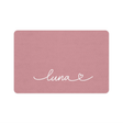 Personalized Pink Dog Food Mat