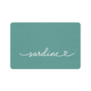 Jade Personalized Dog Food Mat – Custom Name Pet Bowl Mat