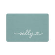 Personalized Eucalyptus Green Dog Food Mat | Custom Dog Placemat