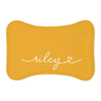 Personalized Marigold Dog Food Mat
