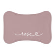 Personalized Dusty Rose Dog Food Mat