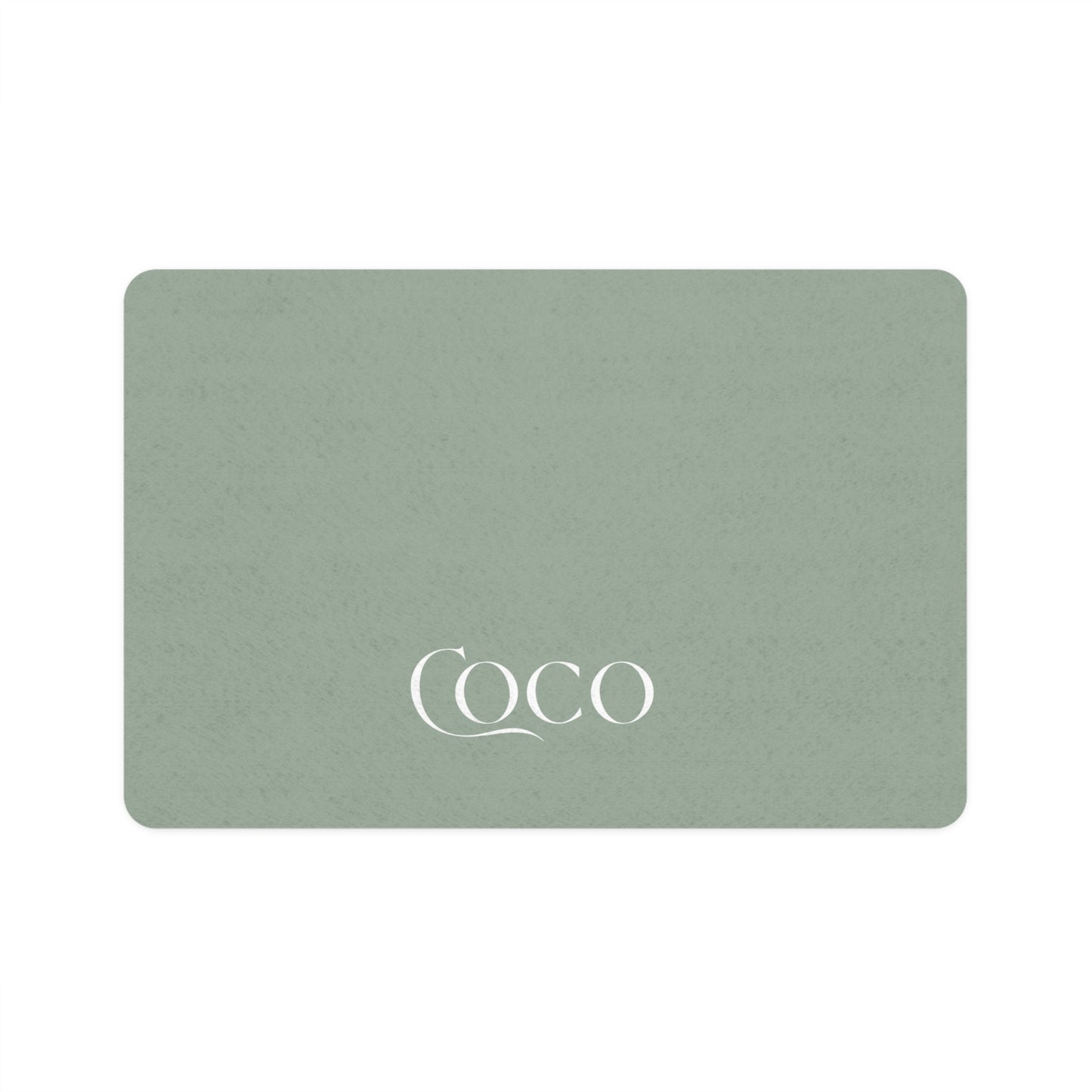 Personalized Midnight Blue Dog Food Mat | Custom Dog Placemat