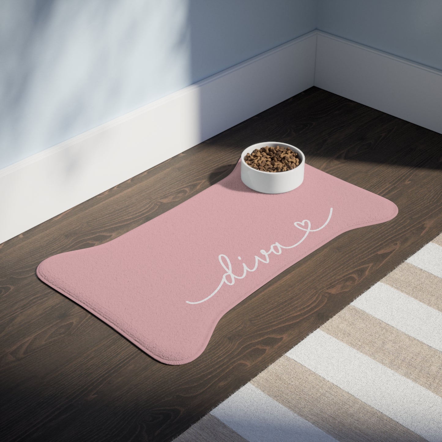 Personalized Framboise Dog Food Mat