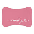 Personalized Candy Pink Dog Food Mat