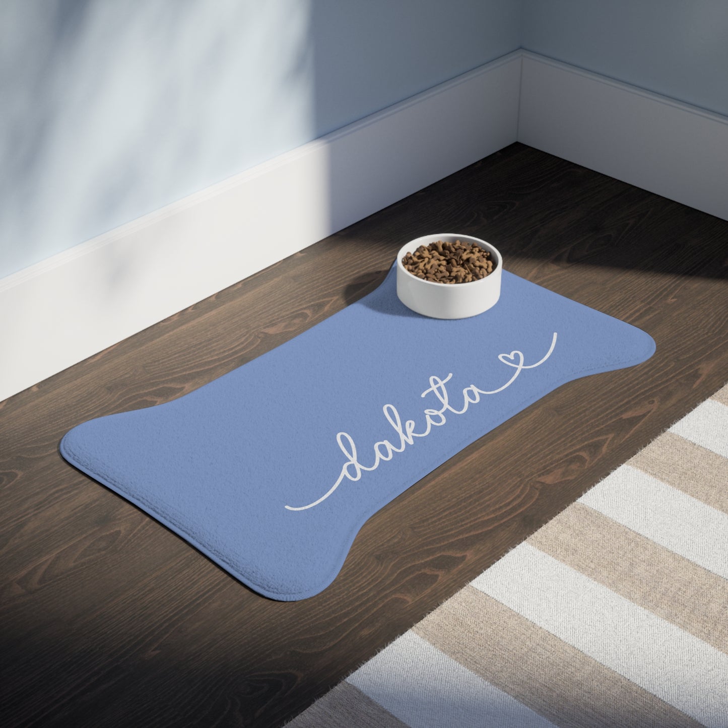 Personalized Lila Dog Food Mat