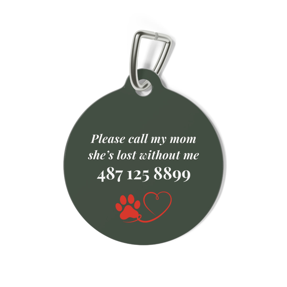 P004 green peper Name pet tag | Personalized Contact Info ID Tag