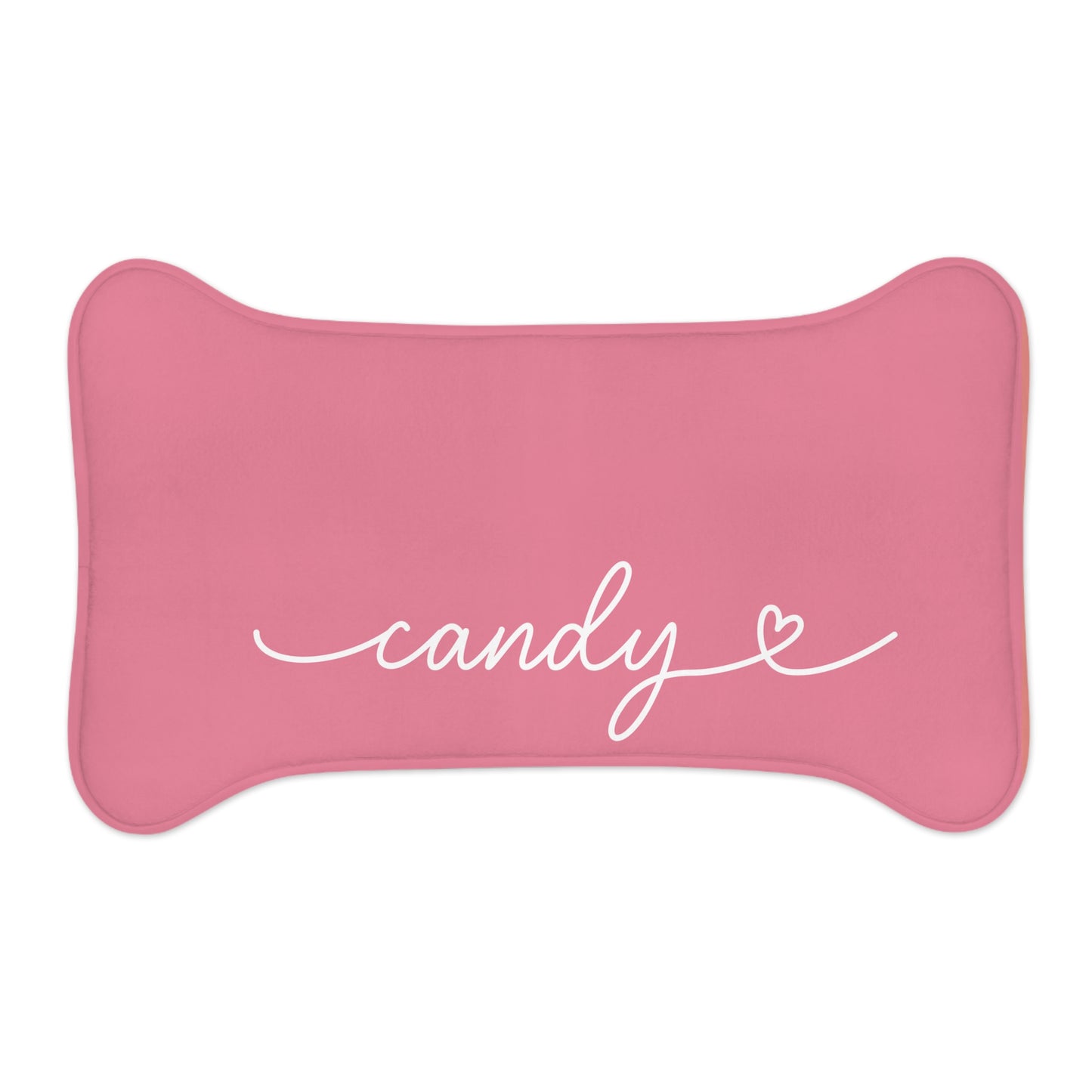 Personalized Candy Pink Dog Food Mat