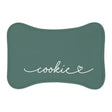 Personalized Pine Green Dog Food Mat