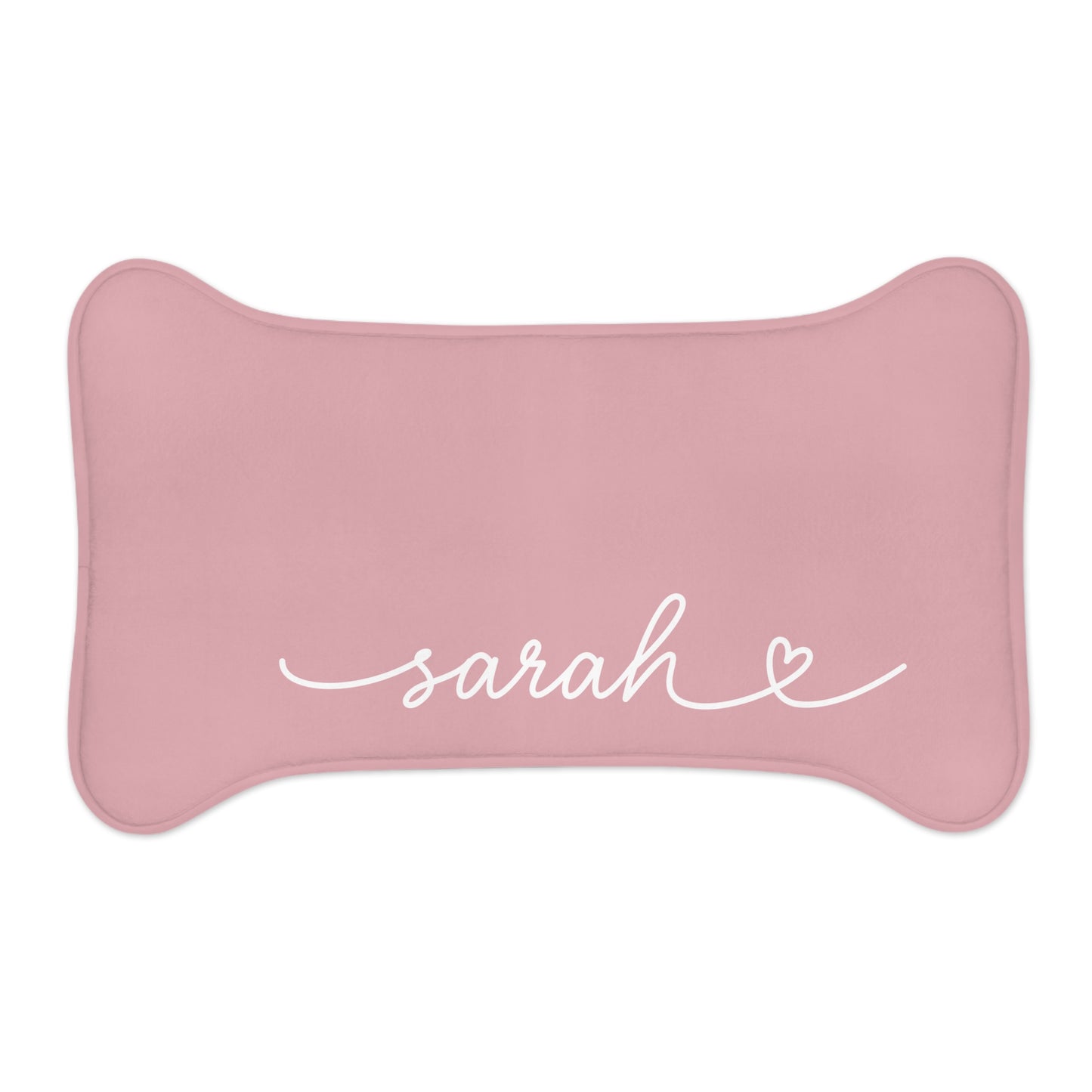 Personalized Mauve Dog Food Mat