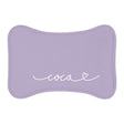 Personalized Soft Purple Dog Food Mat