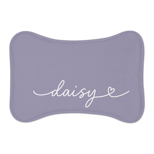 Personalized Berry Blush Dog Food Mat