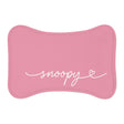 Personalized Pink Dog Food Mat