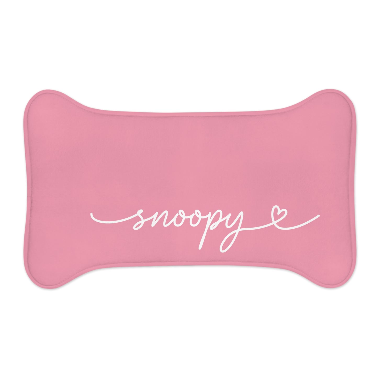 Personalized Pink Dog Food Mat