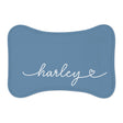 Personalized Jeans Blue Dog Food Mat