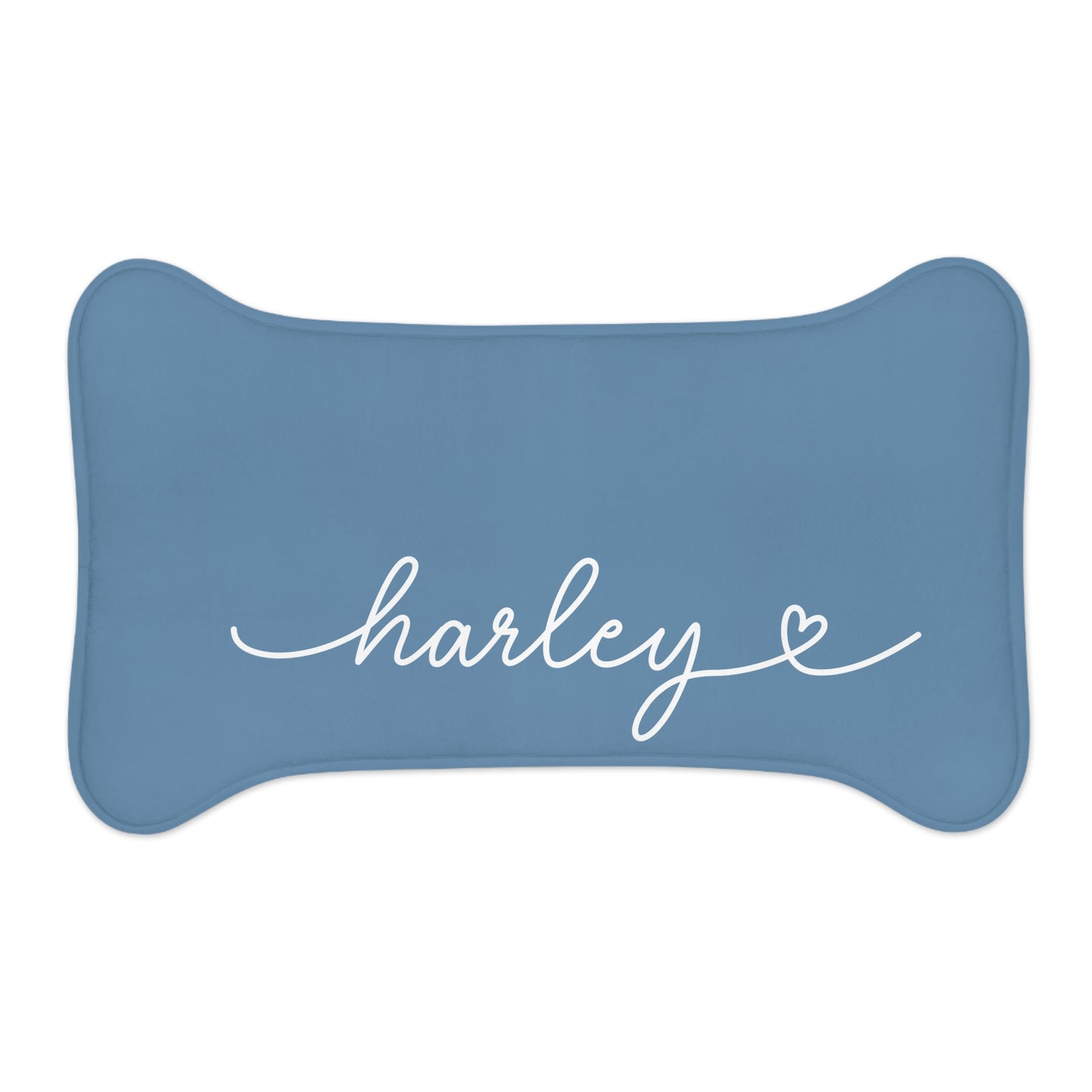 Personalized Jeans Blue Dog Food Mat