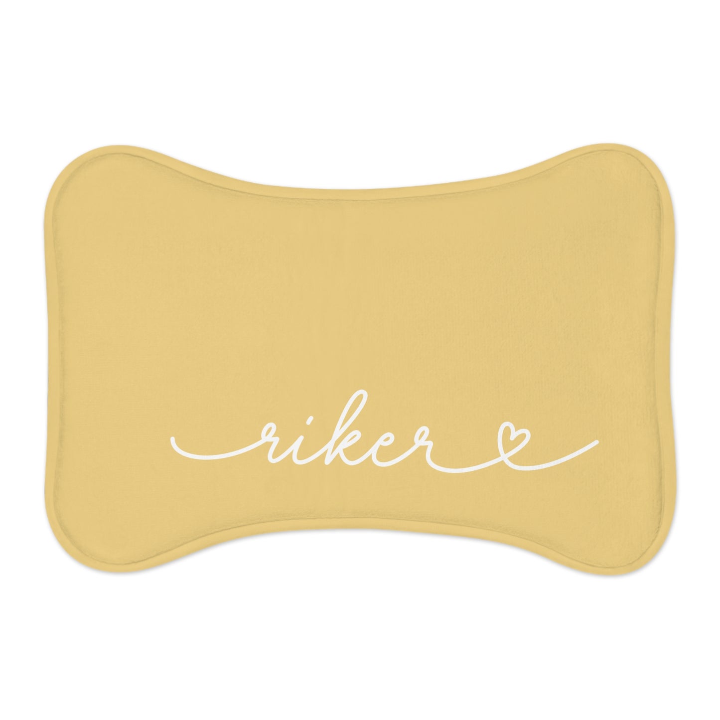 Personalized Lemon Dog Food Mat
