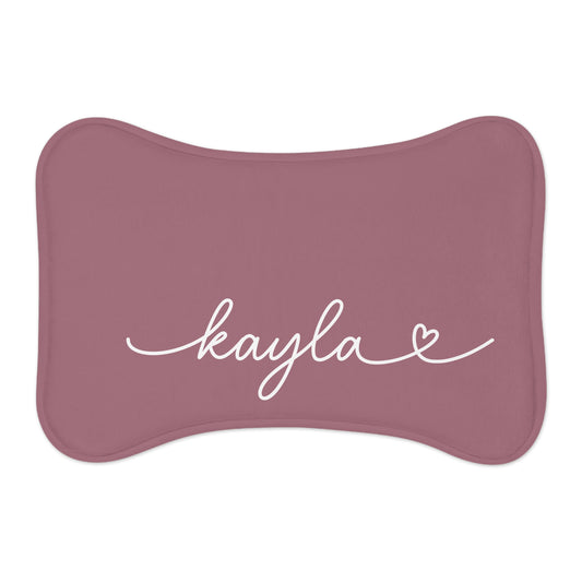 Personalized Berry Dog Food Mat