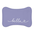 Personalized Lavender Dog Food Mat