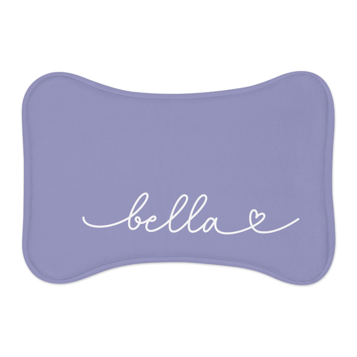 Personalized Lavender Dog Food Mat