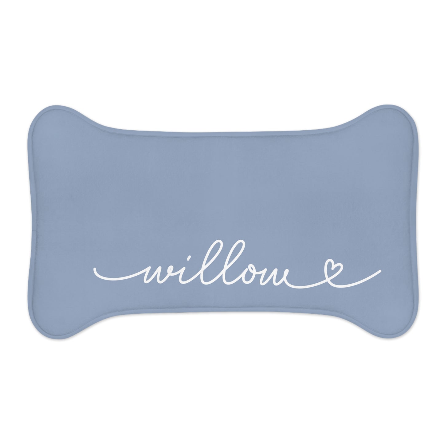 Personalized Medium Teal Dog Food Mat