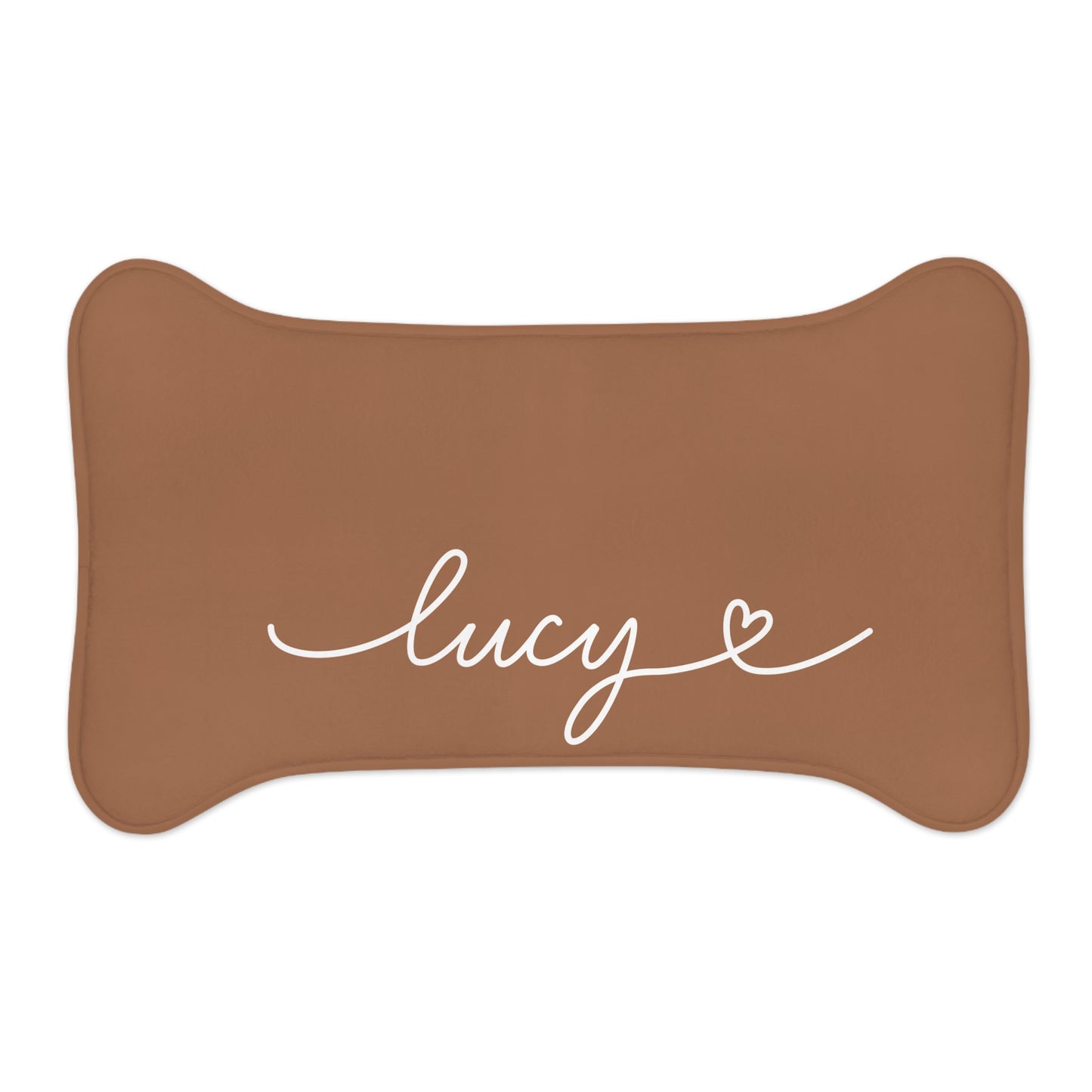 Personalized Caramel Dog Food Mat