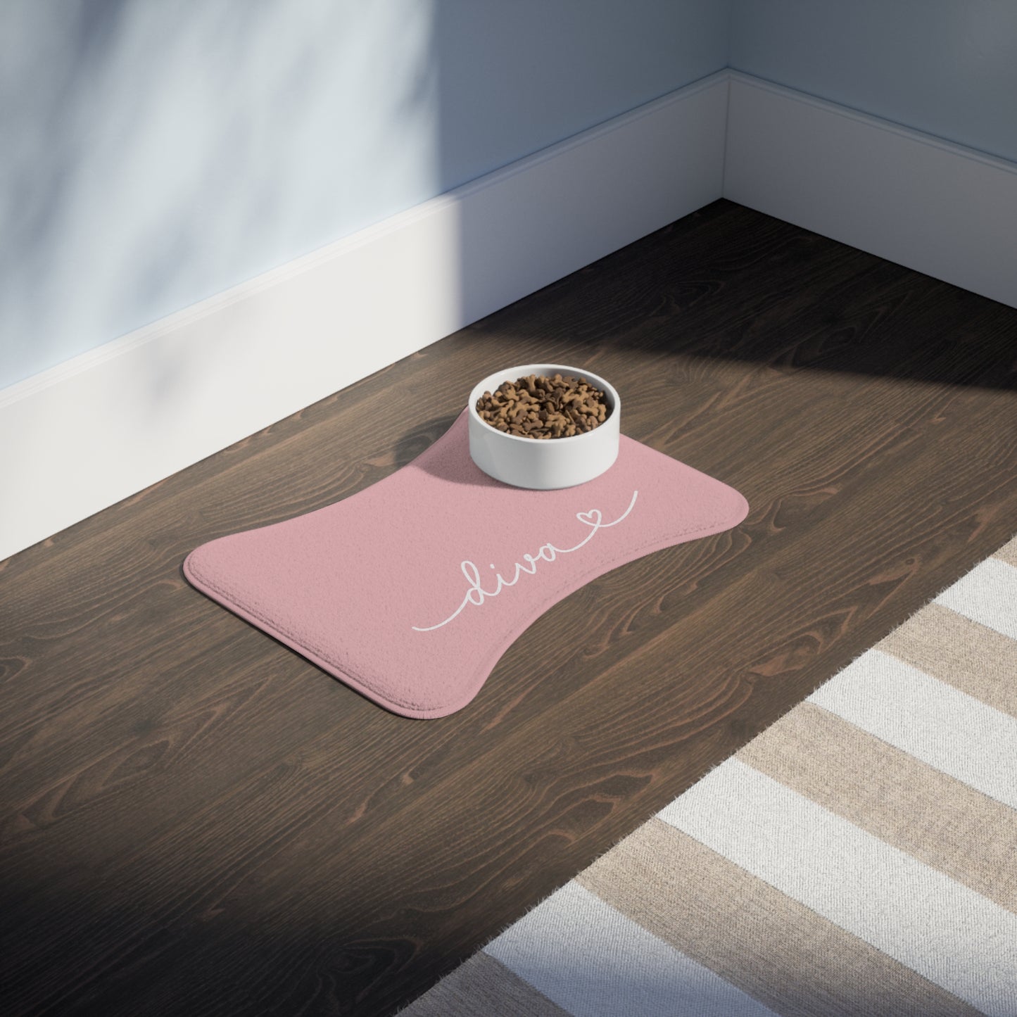 Personalized Framboise Dog Food Mat