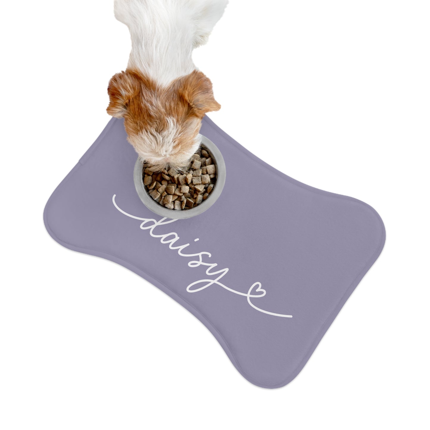 Personalized Berry Blush Dog Food Mat