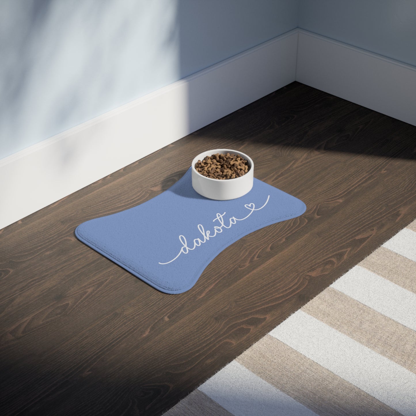 Personalized Lila Dog Food Mat