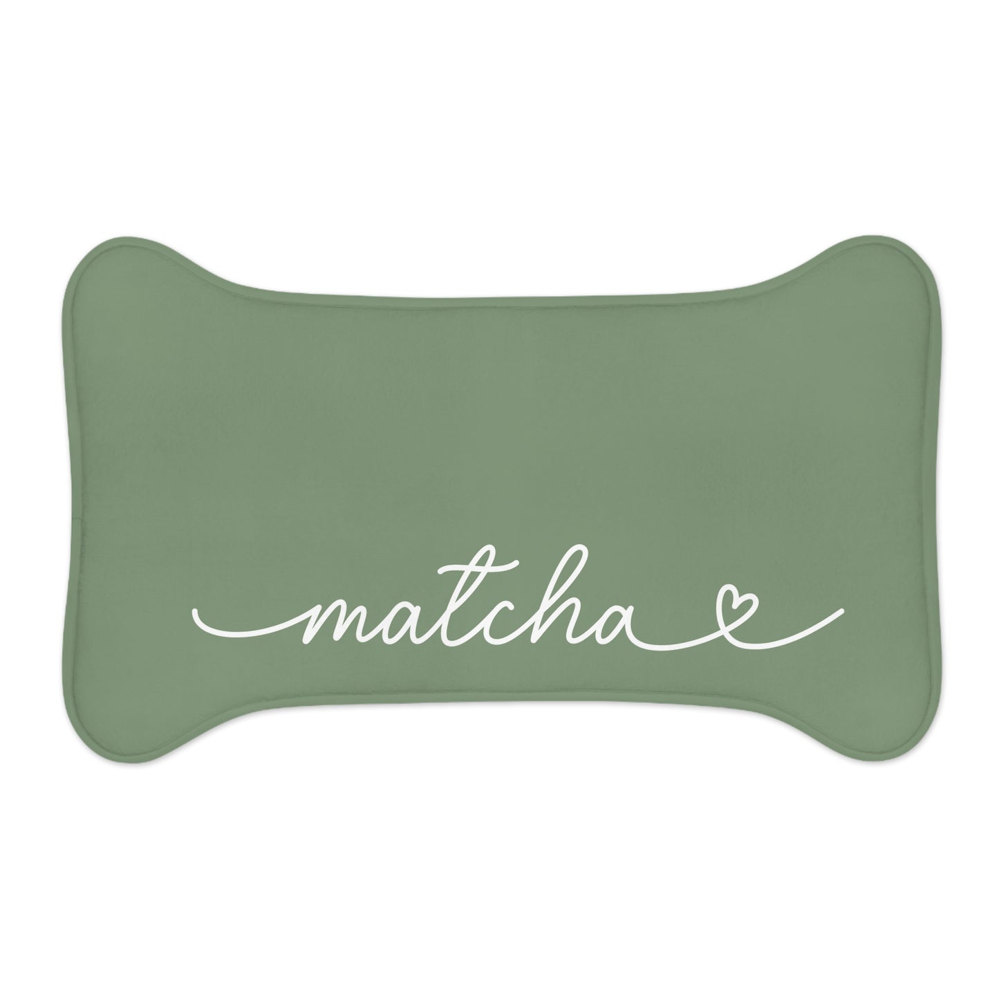 Personalized Matcha Green Dog Food Mat