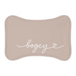 Personalized Beige Dog Food Mat