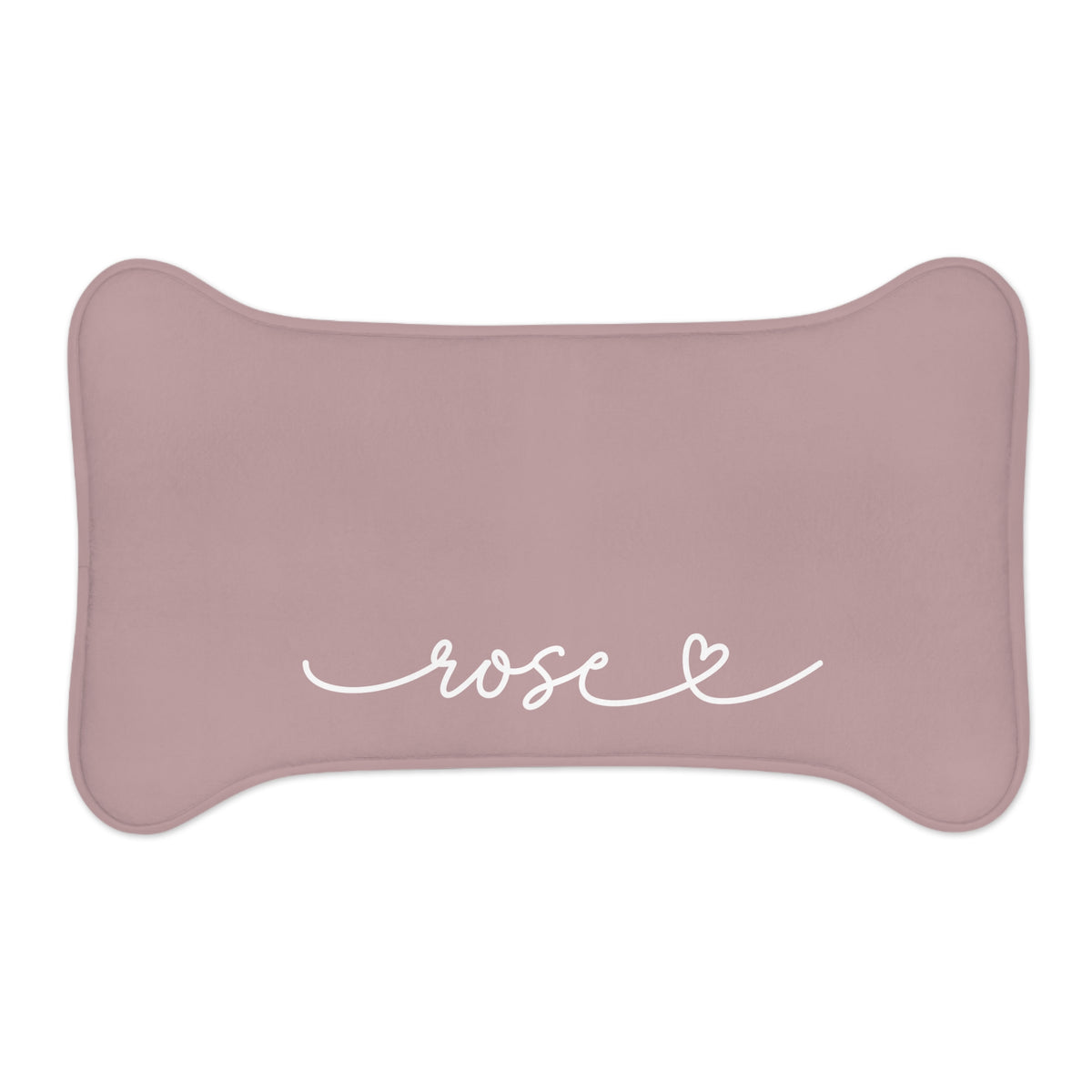 Personalized Dusty Rose Dog Food Mat