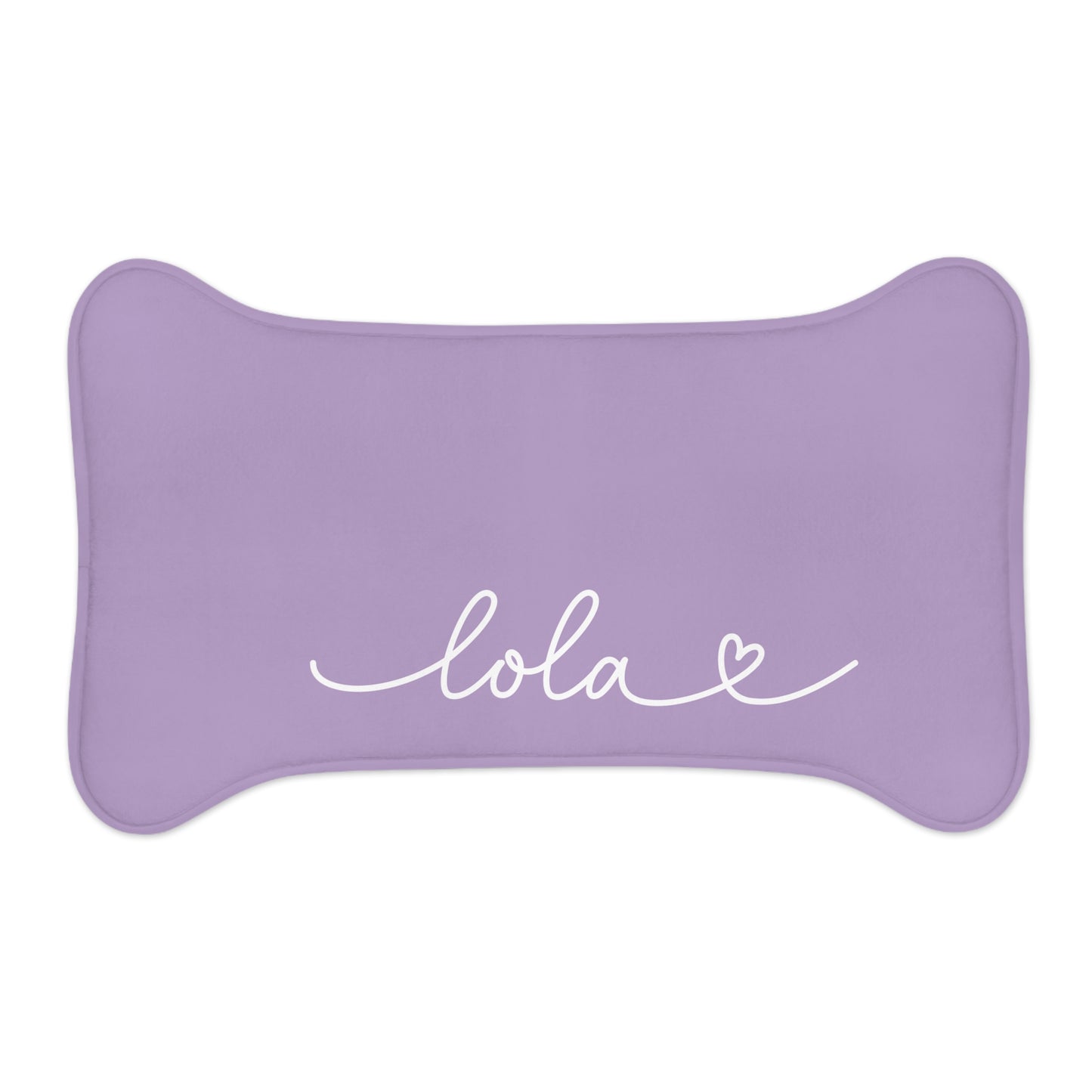 Personalized Deep Purple Dog Food Mat