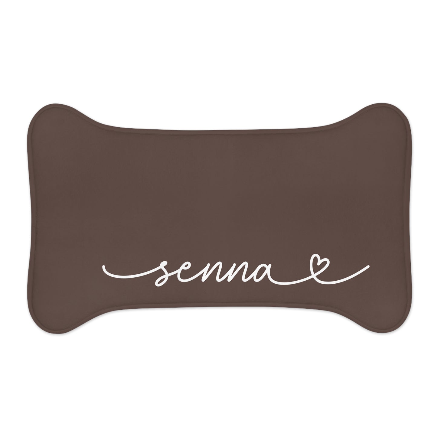 Personalized Chocolate Dog Food Mat