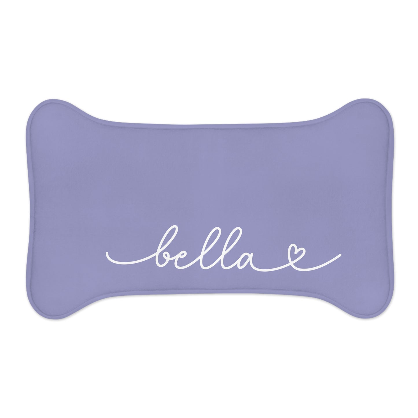 Personalized Lavender Dog Food Mat