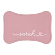 Personalized Mauve Dog Food Mat