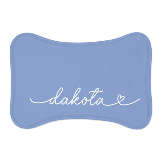 Personalized Lila Dog Food Mat