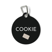Black Biscuit Personalized Dog Tag – Custom Name Pet ID Tag