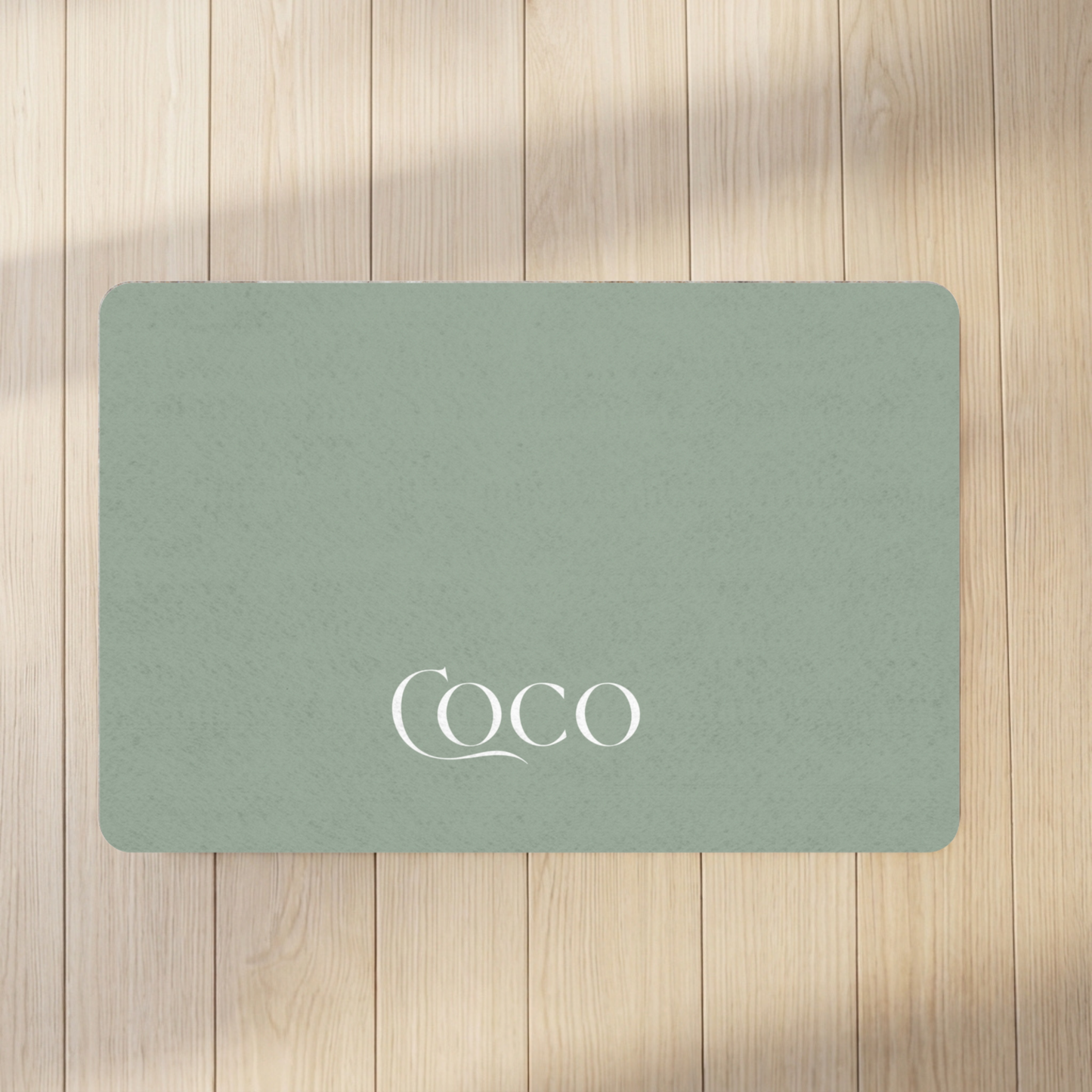 Personalized Midnight Blue Dog Food Mat | Custom Dog Placemat