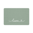 Personalized Sage Green Dog Food Mat