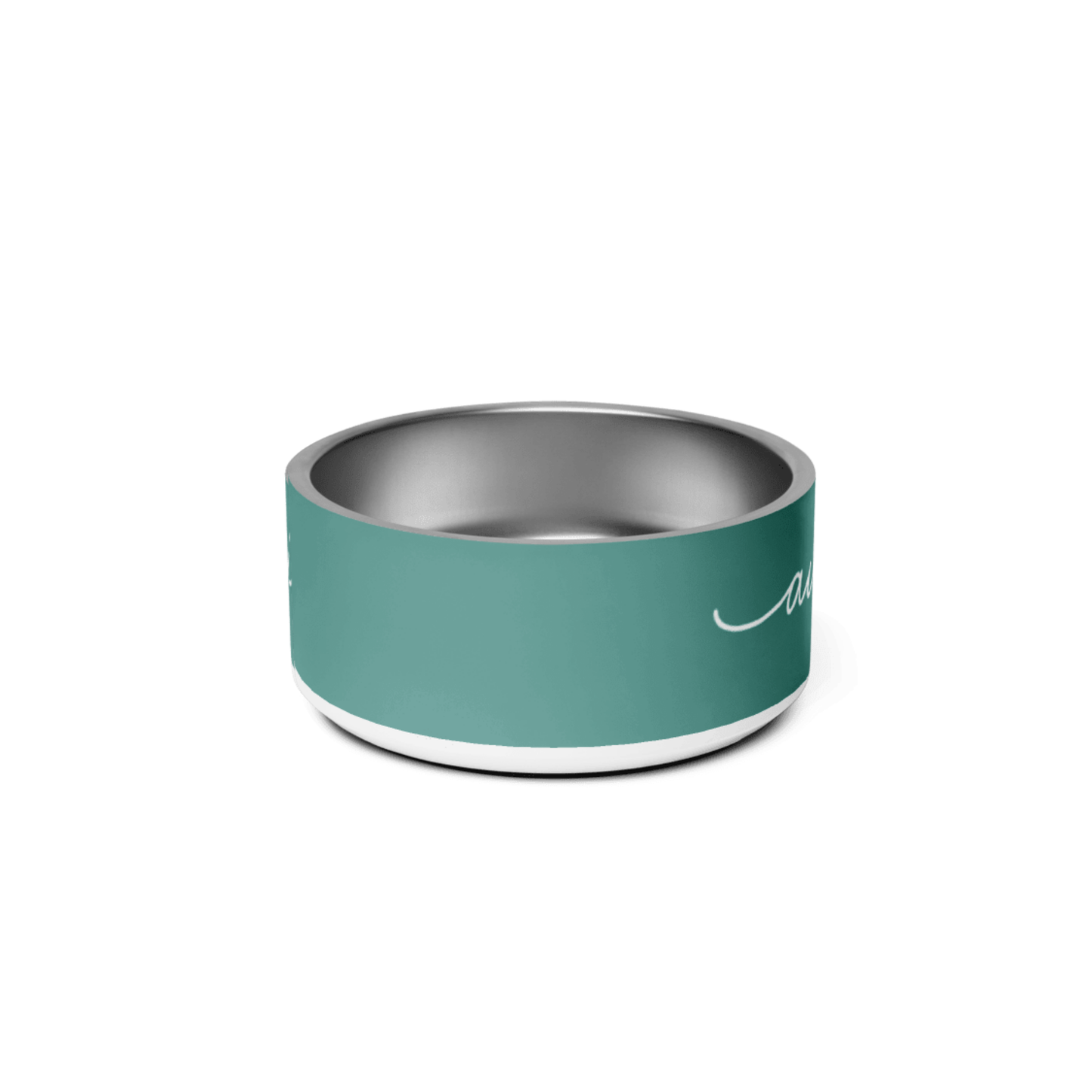 Personalized Jade Green Dog Bowl