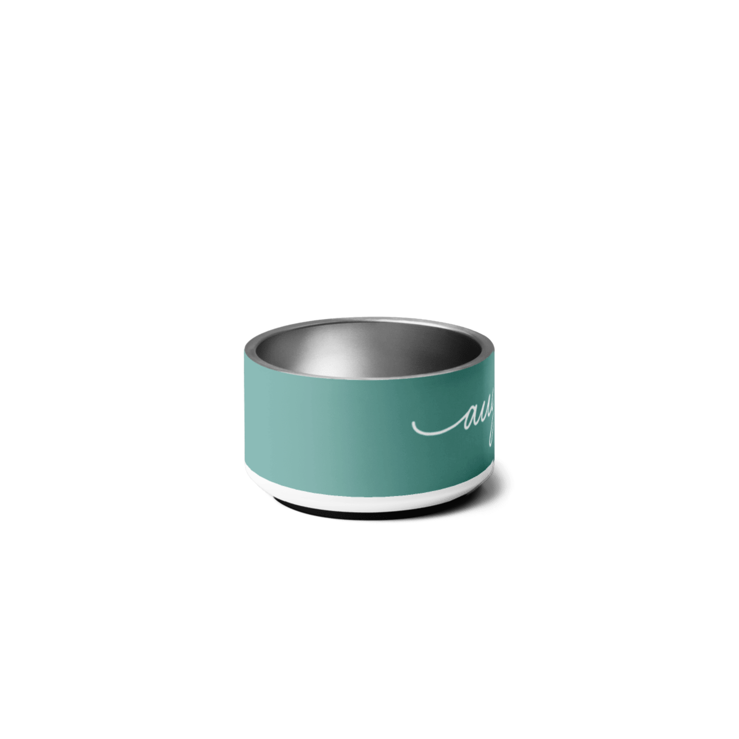 Personalized Jade Green Dog Bowl