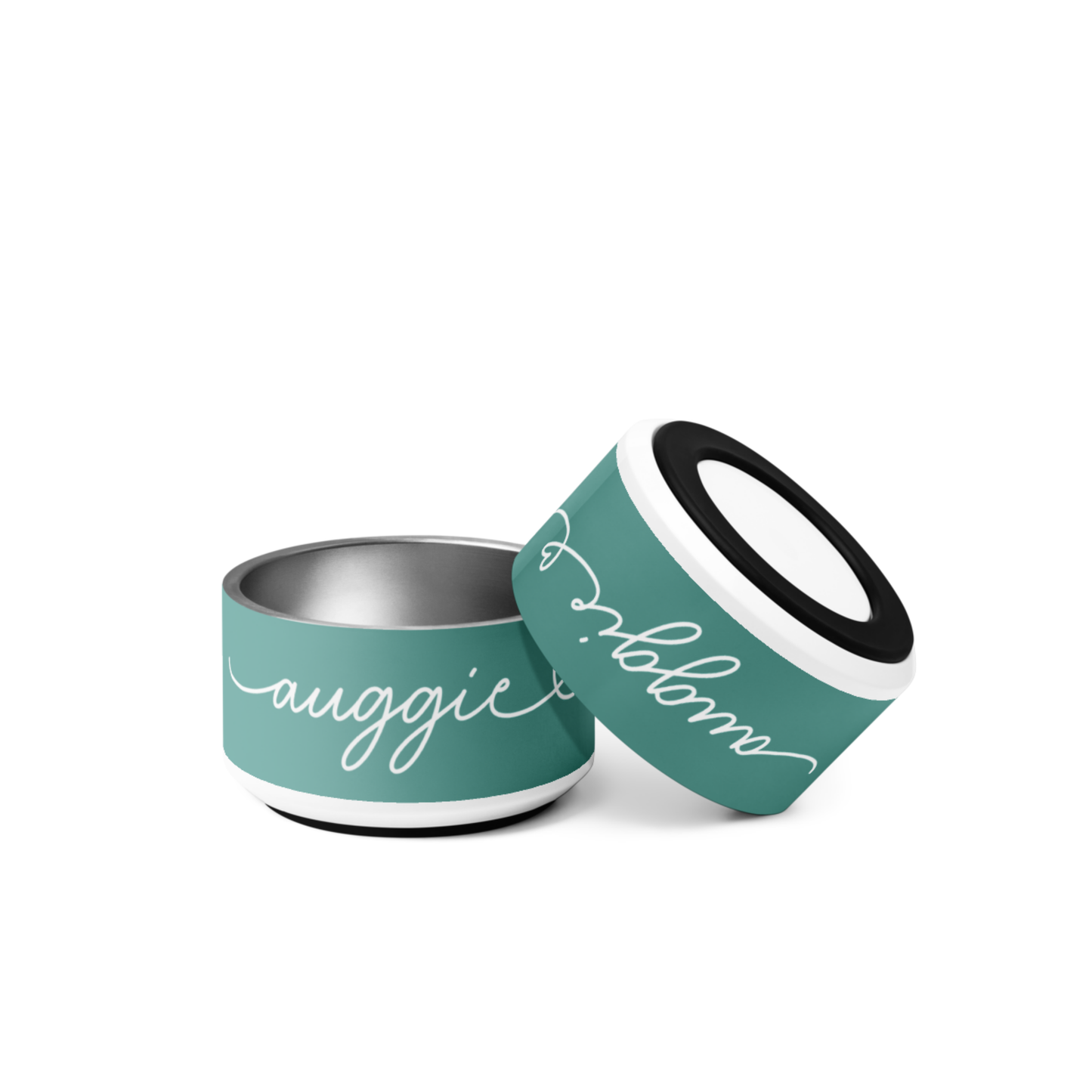 Personalized Jade Green Dog Bowl