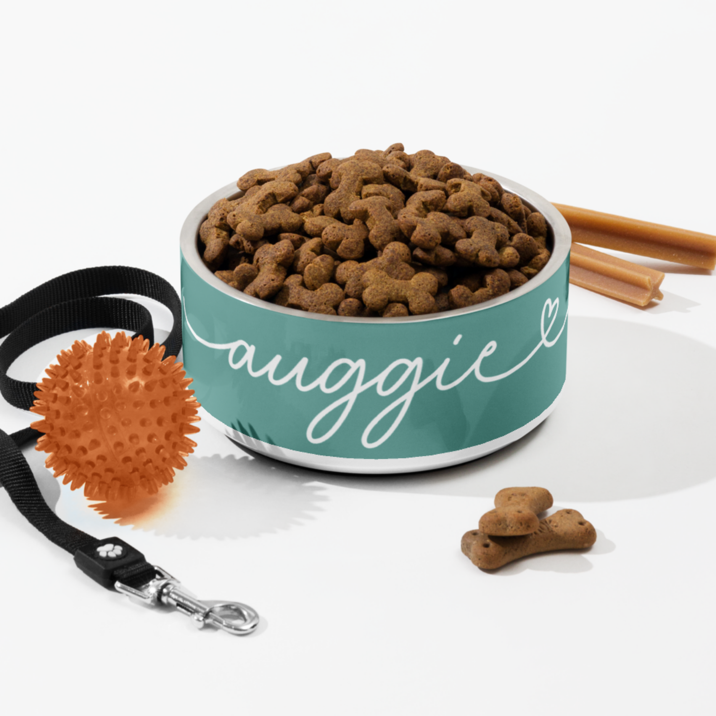 Personalized Jade Green Dog Bowl
