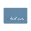 Personalized Jeans Blue Dog Food Mat | Custom Dog Placemat