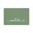Personalized Matcha Green Dog Food Mat | Custom Dog Placemat