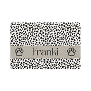 Spotted Paw Personalized Dog Food Mat – Custom Name Pet Bowl Mat