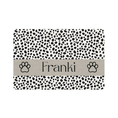 Spotted Paw Personalized Dog Food Mat – Custom Name Pet Bowl Mat